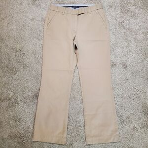 LL Bean Favorite Fit Khaki Chino Pants Women's Size 6 EUC Office Staple